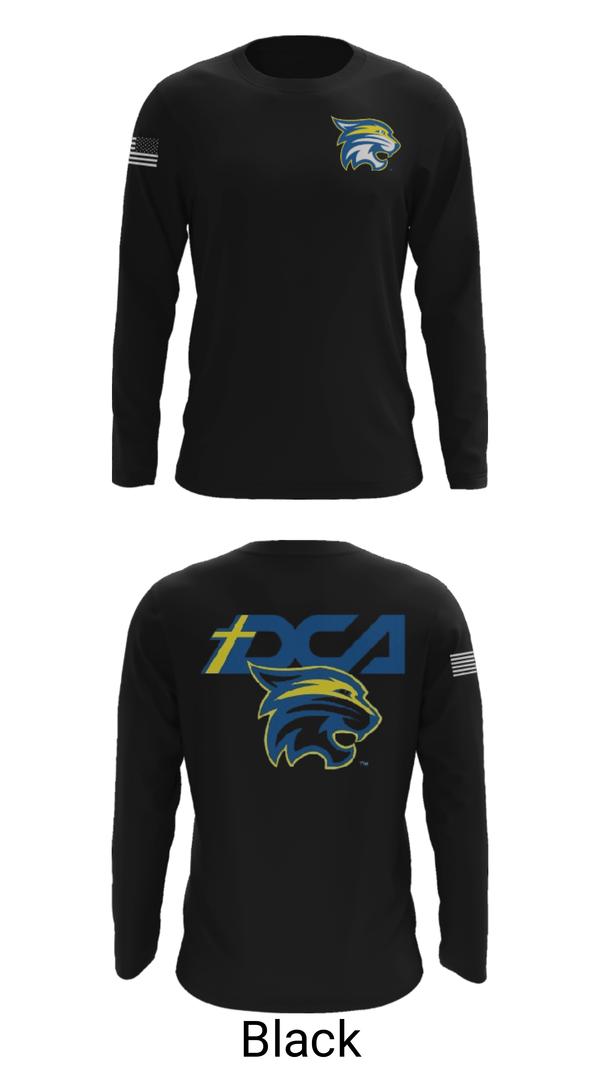 Long Sleeve Performance Shirt, Donelson Christian Academy Soccer, Men's Soccer, Teamtime, Team time, sublimation, custom sports apparel, team uniforms, spirit wear, spiritwear, sports uniforms, custom shirts, team store, custom team store, fundraiser sports, apparel fundraiser