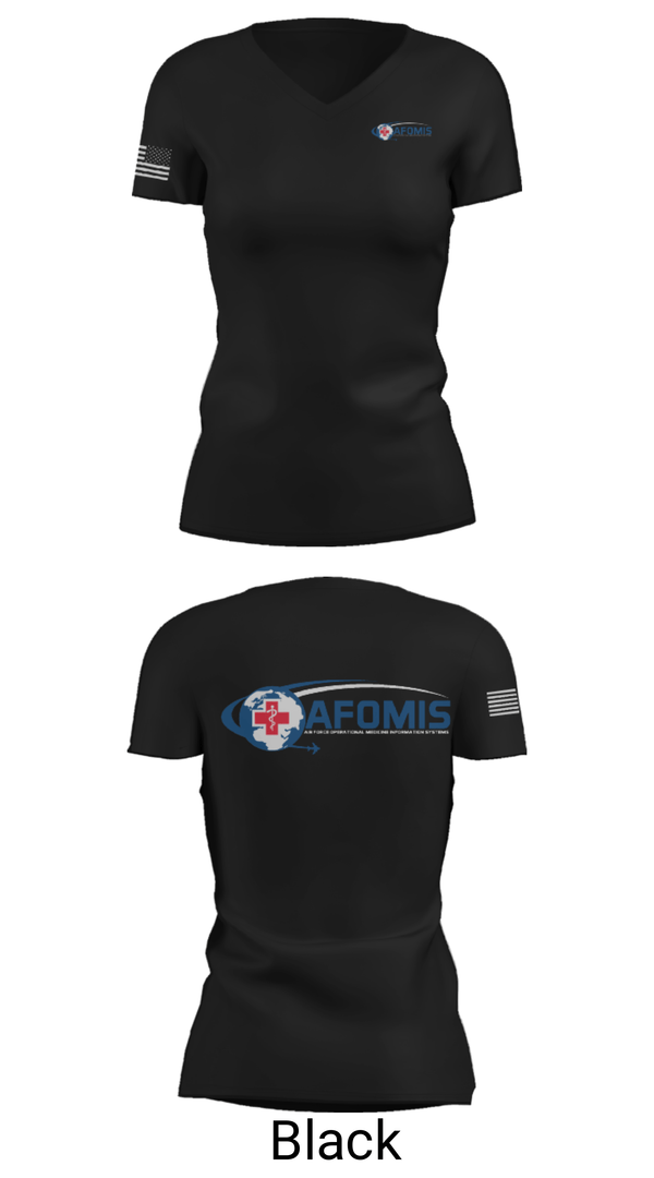 Women's Short Sleeve Vneck Shirt, AFOMIS, Air Force, Teamtime, Team time, sublimation, custom sports apparel, team uniforms, spirit wear, spiritwear, sports uniforms, custom shirts, team store, custom team store, fundraiser sports, apparel fundraiser
