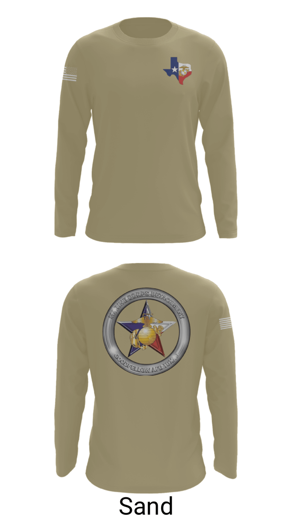 Long Sleeve Performance Shirt, Goodfellow AFB MCD, Marines, Teamtime, Team time, sublimation, custom sports apparel, team uniforms, spirit wear, spiritwear, sports uniforms, custom shirts, team store, custom team store, fundraiser sports, apparel fundraiser
