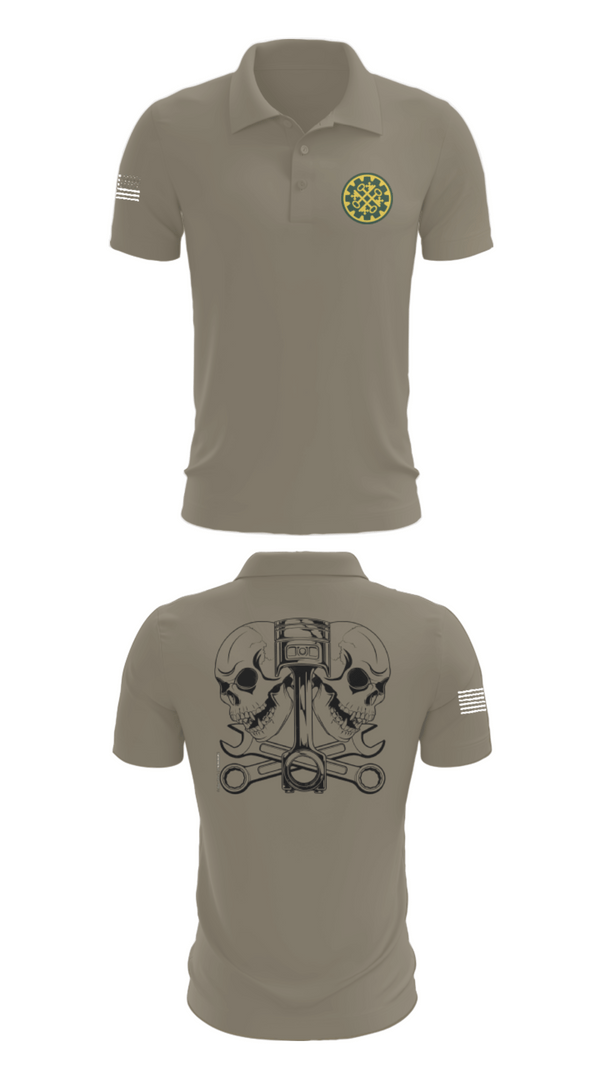 Short Sleeve Performance Polo, 46th MP Co, Army, Teamtime, Team time, sublimation, custom sports apparel, team uniforms, spirit wear, spiritwear, sports uniforms, custom shirts, team store, custom team store, fundraiser sports, apparel fundraiser