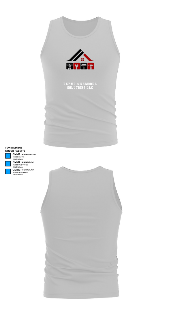 Tank Top, REPAIR & REMODEL SOLUTIONS LLC, , Teamtime, Team time, sublimation, custom sports apparel, team uniforms, spirit wear, spiritwear, sports uniforms, custom shirts, team store, custom team store, fundraiser sports, apparel fundraiser