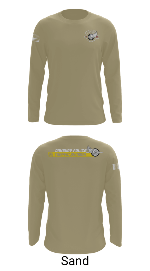 Long Sleeve Performance Shirt, Danbury Police Traffic Unit, Police, Teamtime, Team time, sublimation, custom sports apparel, team uniforms, spirit wear, spiritwear, sports uniforms, custom shirts, team store, custom team store, fundraiser sports, apparel fundraiser