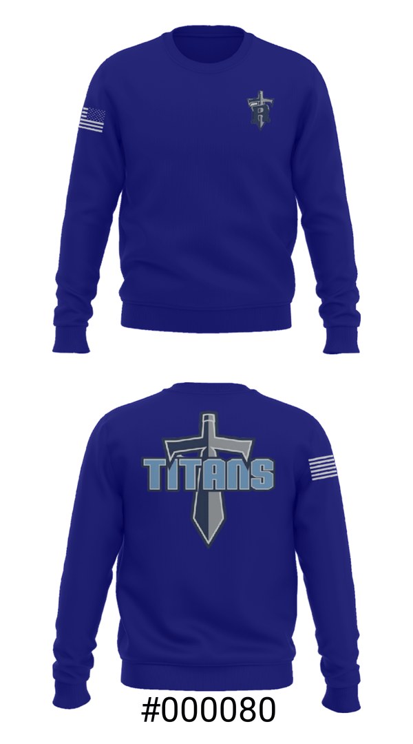 Crew Neck Sweatshirt, Ridgeland High School Baseball, Baseball, Teamtime, Team time, sublimation, custom sports apparel, team uniforms, spirit wear, spiritwear, sports uniforms, custom shirts, team store, custom team store, fundraiser sports, apparel fundraiser