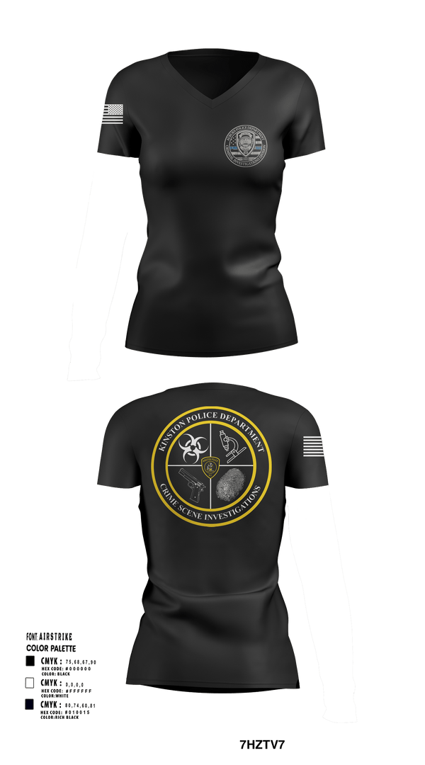 Womens Short Sleeve Vneck Shirt, CID, Police, Teamtime, Team time, sublimation, custom sports apparel, team uniforms, spirit wear, spiritwear, sports uniforms, custom shirts, team store, custom team store, fundraiser sports, apparel fundraiser