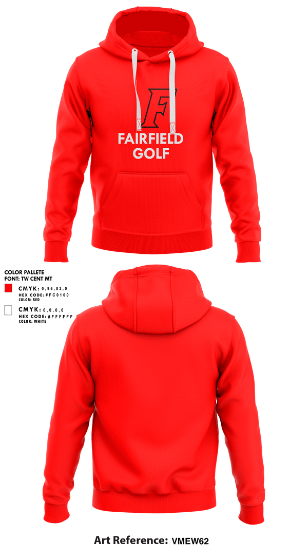 Hoodie, Fairfield Senior High School Golf, Golf, Teamtime, Team time, sublimation, custom sports apparel, team uniforms, spirit wear, spiritwear, sports uniforms, custom shirts, team store, custom team store, fundraiser sports, apparel fundraiser