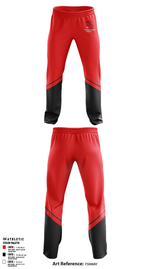 Sweatpants, Western Plains High School Football, Football, Teamtime, Team time, sublimation, custom sports apparel, team uniforms, spirit wear, spiritwear, sports uniforms, custom shirts, team store, custom team store, fundraiser sports, apparel fundraiser