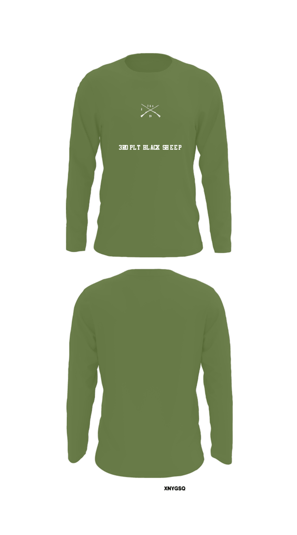 Long Sleeve Performance Shirt, 3rd PLT Black Sheep, Army, Teamtime, Team time, sublimation, custom sports apparel, team uniforms, spirit wear, spiritwear, sports uniforms, custom shirts, team store, custom team store, fundraiser sports, apparel fundraiser
