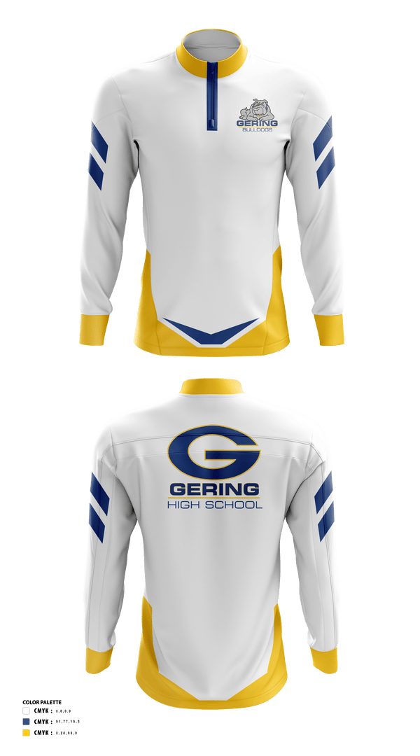 Quarter Zip Jacket, Gering High School Golf, Golf, Teamtime, Team time, sublimation, custom sports apparel, team uniforms, spirit wear, spiritwear, sports uniforms, custom shirts, team store, custom team store, fundraiser sports, apparel fundraiser