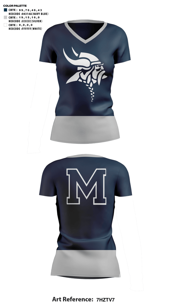 Womens Short Sleeve Vneck Shirt, Marysville High School Cheer, Cheer, Teamtime, Team time, sublimation, custom sports apparel, team uniforms, spirit wear, spiritwear, sports uniforms, custom shirts, team store, custom team store, fundraiser sports, apparel fundraiser