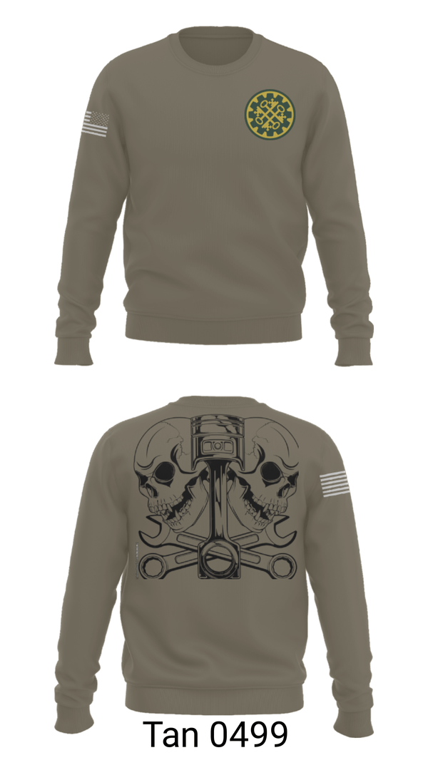 Crew Neck Sweatshirt, 46th MP Co, Army, Teamtime, Team time, sublimation, custom sports apparel, team uniforms, spirit wear, spiritwear, sports uniforms, custom shirts, team store, custom team store, fundraiser sports, apparel fundraiser