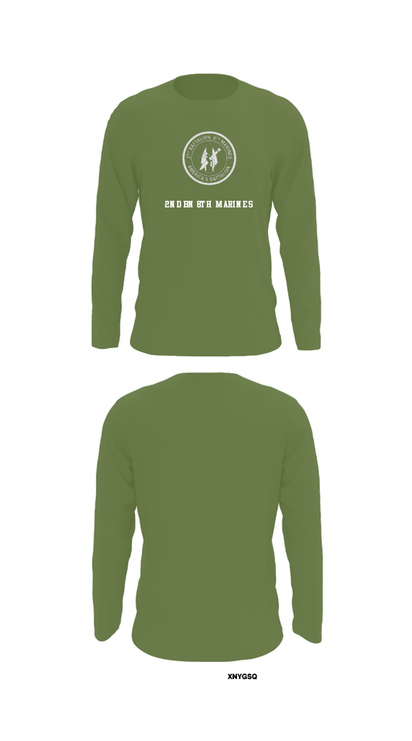 Long Sleeve Performance Shirt, 2nd bn 8th Marines, Marines, Teamtime, Team time, sublimation, custom sports apparel, team uniforms, spirit wear, spiritwear, sports uniforms, custom shirts, team store, custom team store, fundraiser sports, apparel fundraiser