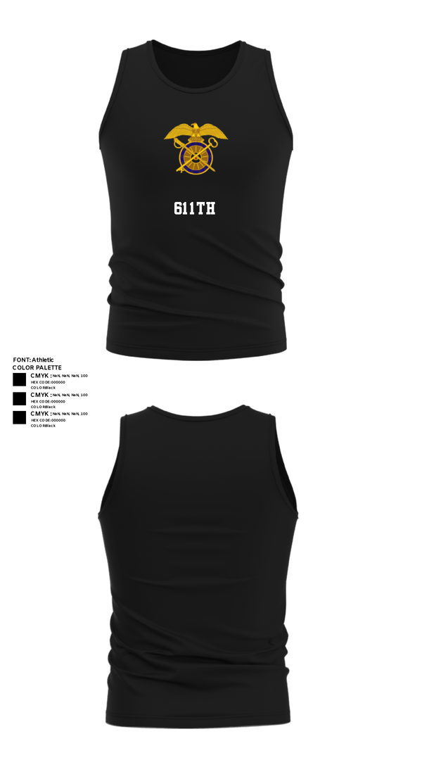 Tank Top, 611th, Army, Teamtime, Team time, sublimation, custom sports apparel, team uniforms, spirit wear, spiritwear, sports uniforms, custom shirts, team store, custom team store, fundraiser sports, apparel fundraiser