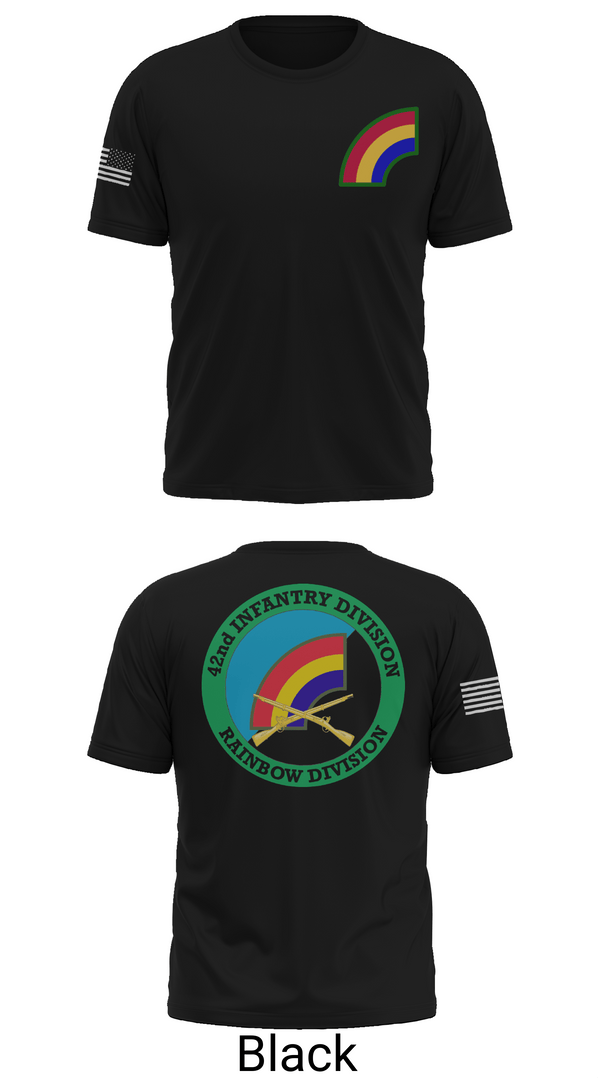 Old School Cotton Feel Shirt, 42nd ID, Army, Teamtime, Team time, sublimation, custom sports apparel, team uniforms, spirit wear, spiritwear, sports uniforms, custom shirts, team store, custom team store, fundraiser sports, apparel fundraiser