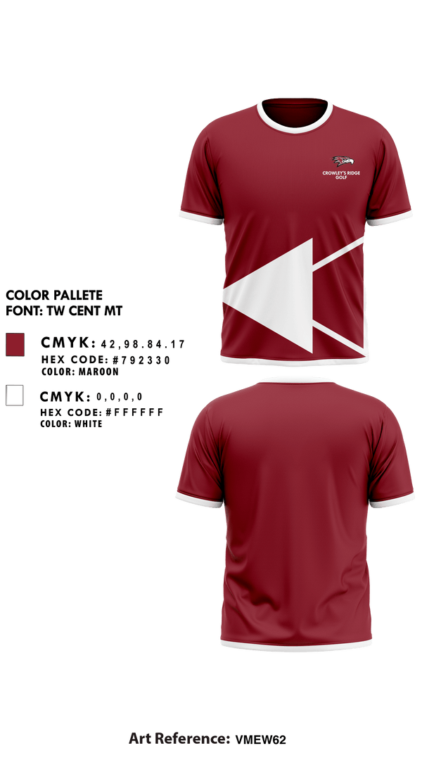 Short Sleeve Performance Shirt, Crowley'S Ridge Academy Golf, Golf, Teamtime, Team time, sublimation, custom sports apparel, team uniforms, spirit wear, spiritwear, sports uniforms, custom shirts, team store, custom team store, fundraiser sports, apparel fundraiser