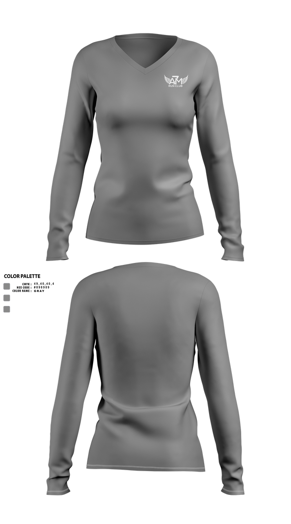Womens Long Sleeve Vneck Shirt, INCONIC, Cross Country, Teamtime, Team time, sublimation, custom sports apparel, team uniforms, spirit wear, spiritwear, sports uniforms, custom shirts, team store, custom team store, fundraiser sports, apparel fundraiser