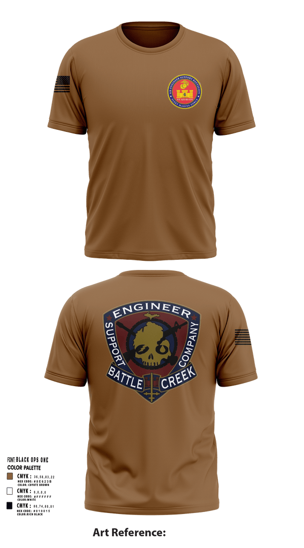 Short Sleeve Performance Shirt, 6th Engineer Support, Marines, Teamtime, Team time, sublimation, custom sports apparel, team uniforms, spirit wear, spiritwear, sports uniforms, custom shirts, team store, custom team store, fundraiser sports, apparel fundraiser