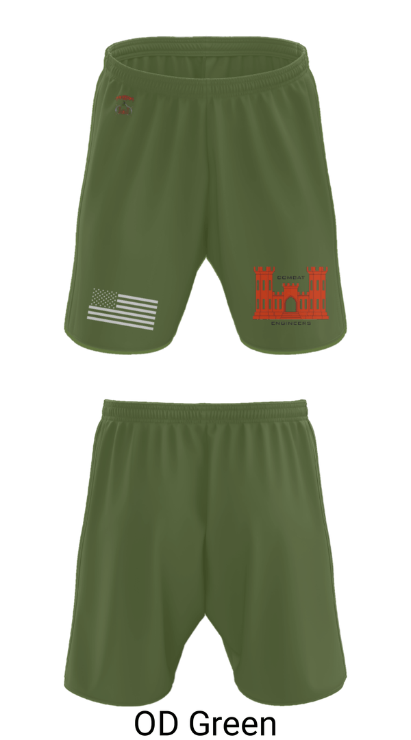 Athletic Shorts With Pockets, 1138th SAPPER Company, Army, Teamtime, Team time, sublimation, custom sports apparel, team uniforms, spirit wear, spiritwear, sports uniforms, custom shirts, team store, custom team store, fundraiser sports, apparel fundraiser