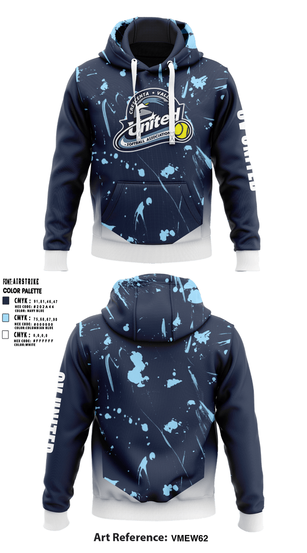 Hoodie, CV United Softball, Softball, Teamtime, Team time, sublimation, custom sports apparel, team uniforms, spirit wear, spiritwear, sports uniforms, custom shirts, team store, custom team store, fundraiser sports, apparel fundraiser