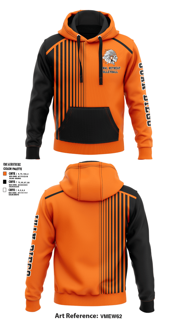 Hoodie, Rural Retreat High School Volleyball, Women's Volleyball, Teamtime, Team time, sublimation, custom sports apparel, team uniforms, spirit wear, spiritwear, sports uniforms, custom shirts, team store, custom team store, fundraiser sports, apparel fundraiser