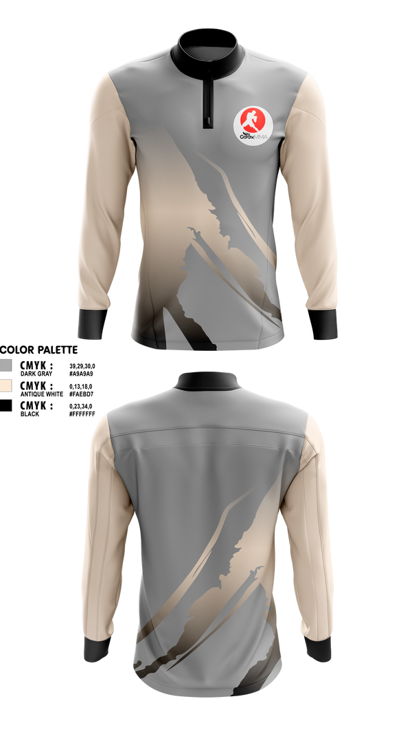 Quarter Zip Jacket, Geek MMA, Wrestling, Teamtime, Team time, sublimation, custom sports apparel, team uniforms, spirit wear, spiritwear, sports uniforms, custom shirts, team store, custom team store, fundraiser sports, apparel fundraiser