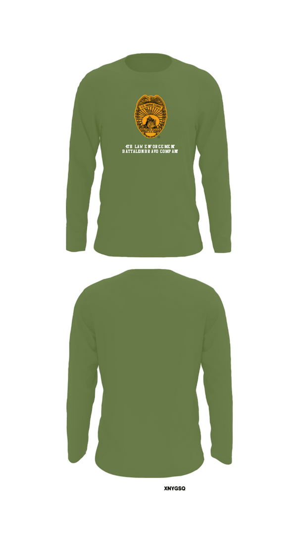 Long Sleeve Performance Shirt, 4th Law Enforcement Battalion Bravo Company, Marines, Teamtime, Team time, sublimation, custom sports apparel, team uniforms, spirit wear, spiritwear, sports uniforms, custom shirts, team store, custom team store, fundraiser sports, apparel fundraiser