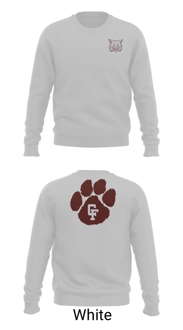 Crew Neck Sweatshirt, Cy-Fair High School Track, Track & Field, Teamtime, Team time, sublimation, custom sports apparel, team uniforms, spirit wear, spiritwear, sports uniforms, custom shirts, team store, custom team store, fundraiser sports, apparel fundraiser