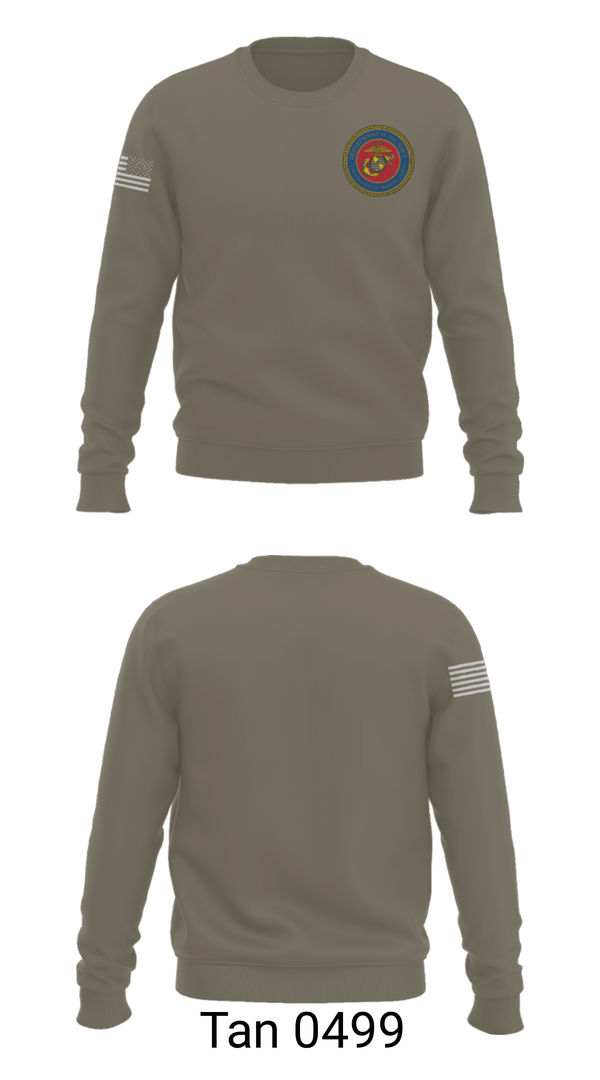 Crew Neck Sweatshirt, 189/34th unit, Marines, Teamtime, Team time, sublimation, custom sports apparel, team uniforms, spirit wear, spiritwear, sports uniforms, custom shirts, team store, custom team store, fundraiser sports, apparel fundraiser