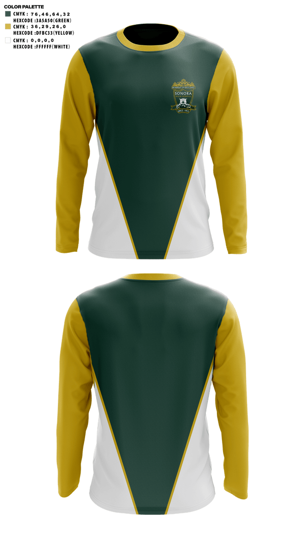 Long Sleeve Performance Shirt, Sonora High School Golf, Golf, Teamtime, Team time, sublimation, custom sports apparel, team uniforms, spirit wear, spiritwear, sports uniforms, custom shirts, team store, custom team store, fundraiser sports, apparel fundraiser