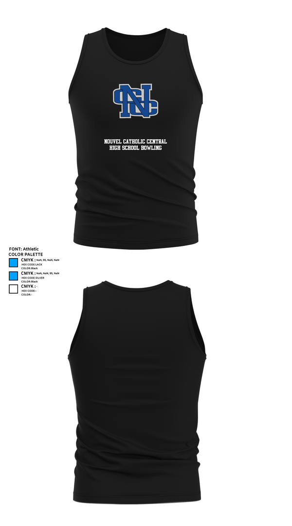 Tank Top, Nouvel Catholic Central High School Bowling, Bowling, Teamtime, Team time, sublimation, custom sports apparel, team uniforms, spirit wear, spiritwear, sports uniforms, custom shirts, team store, custom team store, fundraiser sports, apparel fundraiser