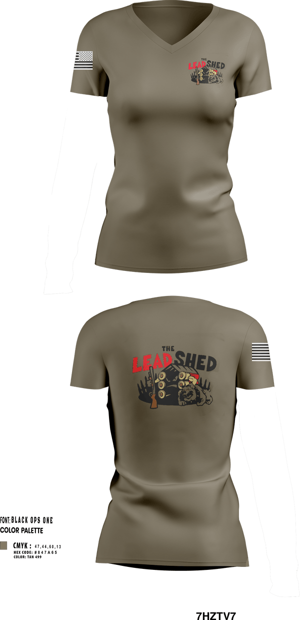 Womens Short Sleeve Vneck Shirt, The Lead Shed, , Teamtime, Team time, sublimation, custom sports apparel, team uniforms, spirit wear, spiritwear, sports uniforms, custom shirts, team store, custom team store, fundraiser sports, apparel fundraiser