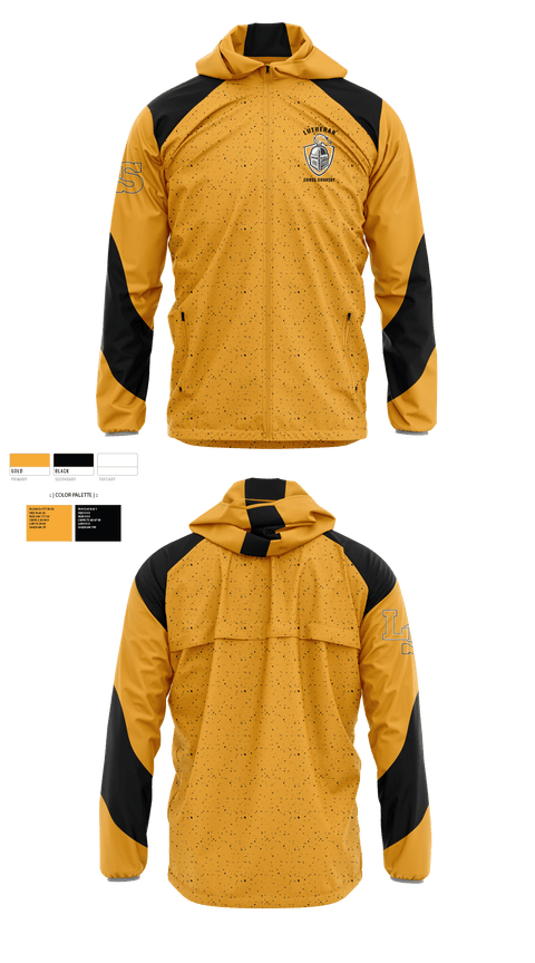 Windbreaker, Lutheran High School South Cross Country, Cross Country, Teamtime, Team time, sublimation, custom sports apparel, team uniforms, spirit wear, spiritwear, sports uniforms, custom shirts, team store, custom team store, fundraiser sports, apparel fundraiser