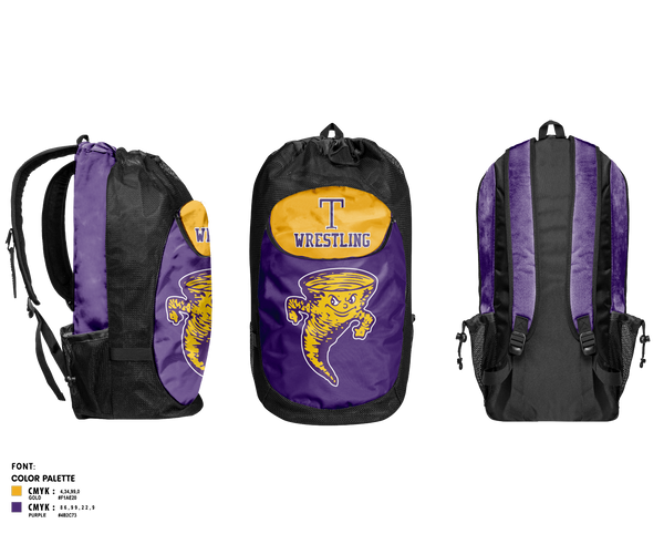 Gear Bag, Taylorville Wrestling Club, Wrestling, Teamtime, Team time, sublimation, custom sports apparel, team uniforms, spirit wear, spiritwear, sports uniforms, custom shirts, team store, custom team store, fundraiser sports, apparel fundraiser