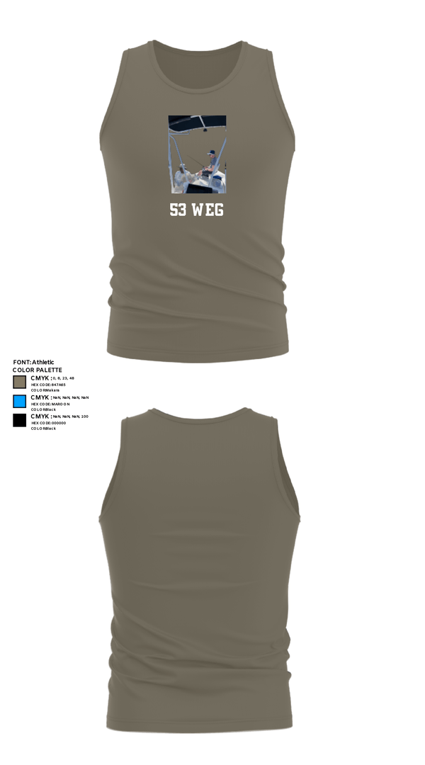 Tank Top, 53 weg, Air Force, Teamtime, Team time, sublimation, custom sports apparel, team uniforms, spirit wear, spiritwear, sports uniforms, custom shirts, team store, custom team store, fundraiser sports, apparel fundraiser