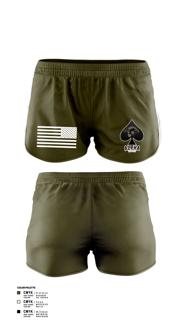 Womens Shorts, Connellsville Area Hugh School Junior ROTC, Army, Teamtime, Team time, sublimation, custom sports apparel, team uniforms, spirit wear, spiritwear, sports uniforms, custom shirts, team store, custom team store, fundraiser sports, apparel fundraiser