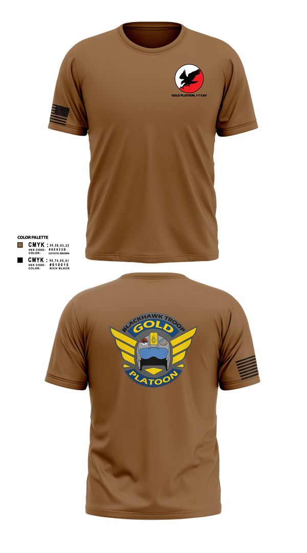 Short Sleeve Performance Shirt, 1/7 CAV, Army, Teamtime, Team time, sublimation, custom sports apparel, team uniforms, spirit wear, spiritwear, sports uniforms, custom shirts, team store, custom team store, fundraiser sports, apparel fundraiser