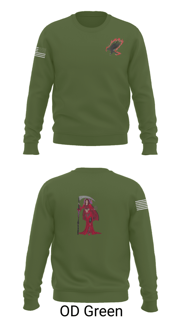 Crew Neck Sweatshirt, A Co. 152 BEB, Army, Teamtime, Team time, sublimation, custom sports apparel, team uniforms, spirit wear, spiritwear, sports uniforms, custom shirts, team store, custom team store, fundraiser sports, apparel fundraiser