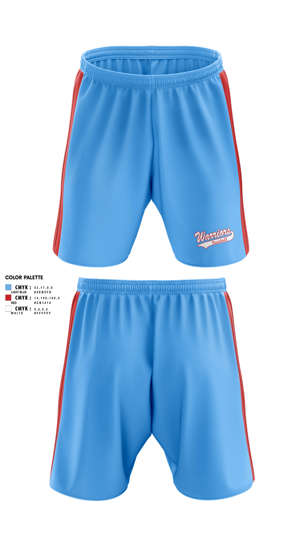 Athletic Shorts With Pockets, Warriors baseball, Baseball, Teamtime, Team time, sublimation, custom sports apparel, team uniforms, spirit wear, spiritwear, sports uniforms, custom shirts, team store, custom team store, fundraiser sports, apparel fundraiser
