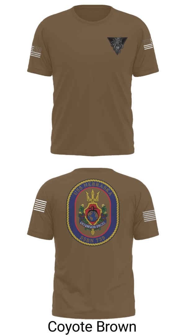 Short Sleeve Performance Shirt, USS Nebraska, Navy, Teamtime, Team time, sublimation, custom sports apparel, team uniforms, spirit wear, spiritwear, sports uniforms, custom shirts, team store, custom team store, fundraiser sports, apparel fundraiser
