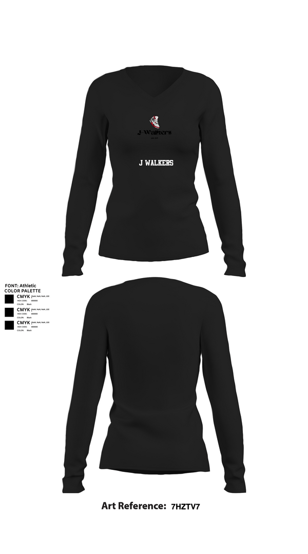 Womens Long Sleeve Vneck Shirt 1, J WALKERS, Air Force, Teamtime, Team time, sublimation, custom sports apparel, team uniforms, spirit wear, spiritwear, sports uniforms, custom shirts, team store, custom team store, fundraiser sports, apparel fundraiser