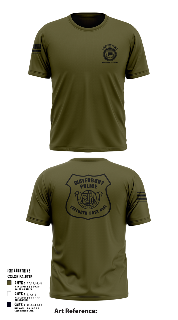 Short Sleeve Performance Shirt, Waterbury Police Explorers, , Teamtime, Team time, sublimation, custom sports apparel, team uniforms, spirit wear, spiritwear, sports uniforms, custom shirts, team store, custom team store, fundraiser sports, apparel fundraiser