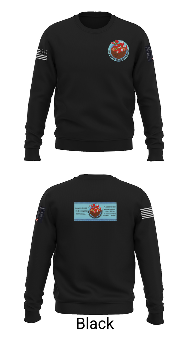Crew Neck Sweatshirt, The Pasifika Islander Kava Bar, , Teamtime, Team time, sublimation, custom sports apparel, team uniforms, spirit wear, spiritwear, sports uniforms, custom shirts, team store, custom team store, fundraiser sports, apparel fundraiser