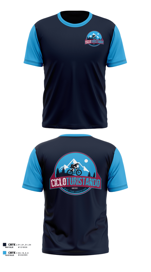 Short Sleeve Performance Shirt, Cicloturistando, Cross Country, Teamtime, Team time, sublimation, custom sports apparel, team uniforms, spirit wear, spiritwear, sports uniforms, custom shirts, team store, custom team store, fundraiser sports, apparel fundraiser