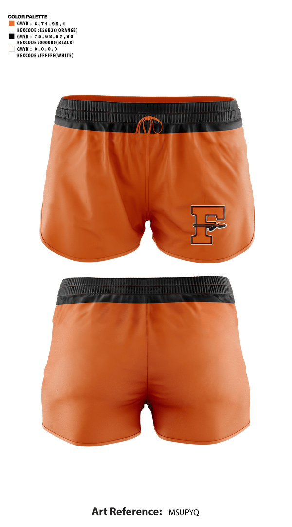 Womens Shorts, Flathead High School Cheer, Cheer, Teamtime, Team time, sublimation, custom sports apparel, team uniforms, spirit wear, spiritwear, sports uniforms, custom shirts, team store, custom team store, fundraiser sports, apparel fundraiser