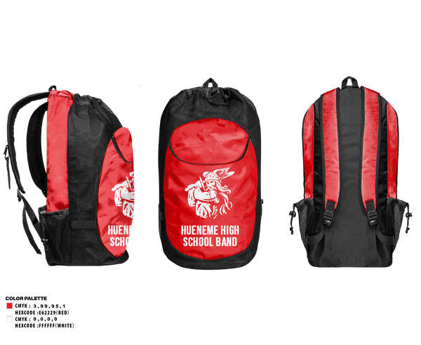 Gear Bag, Hueneme High School Band, Spirit Store, Teamtime, Team time, sublimation, custom sports apparel, team uniforms, spirit wear, spiritwear, sports uniforms, custom shirts, team store, custom team store, fundraiser sports, apparel fundraiser