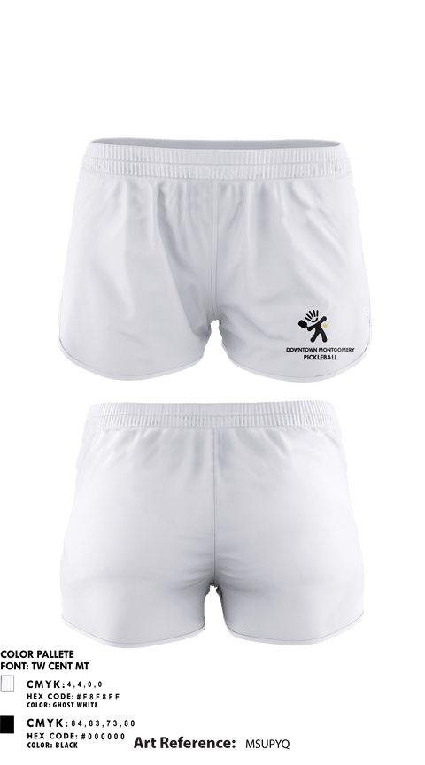 Womens Shorts, Downtown Montgomery Pickleball Crew, Spirit Store, Teamtime, Team time, sublimation, custom sports apparel, team uniforms, spirit wear, spiritwear, sports uniforms, custom shirts, team store, custom team store, fundraiser sports, apparel fundraiser