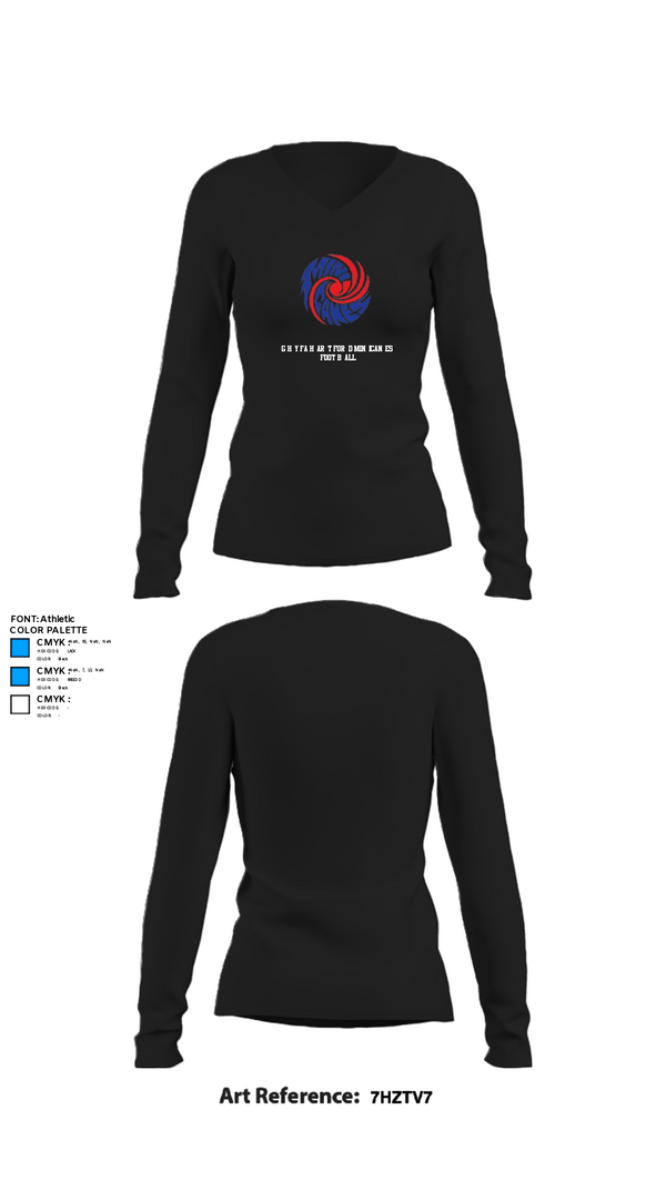 Women's Long Sleeve Vneck Shirt, GHYFA Hartford Minicanes Football, Football, Teamtime, Team time, sublimation, custom sports apparel, team uniforms, spirit wear, spiritwear, sports uniforms, custom shirts, team store, custom team store, fundraiser sports, apparel fundraiser