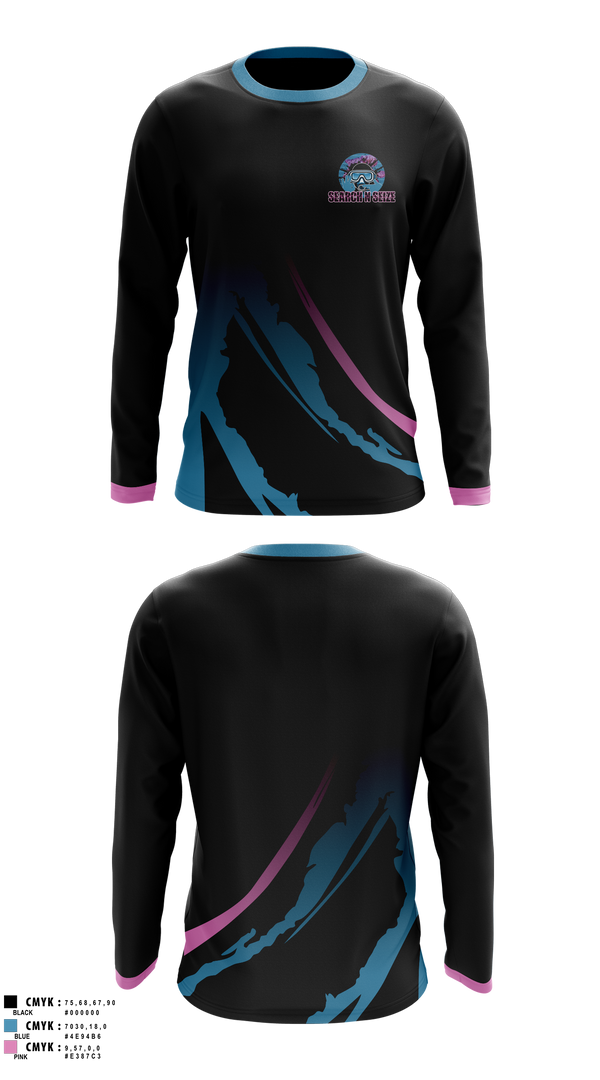 Long Sleeve Performance Shirt, SearchNSeize, Swimming, Teamtime, Team time, sublimation, custom sports apparel, team uniforms, spirit wear, spiritwear, sports uniforms, custom shirts, team store, custom team store, fundraiser sports, apparel fundraiser