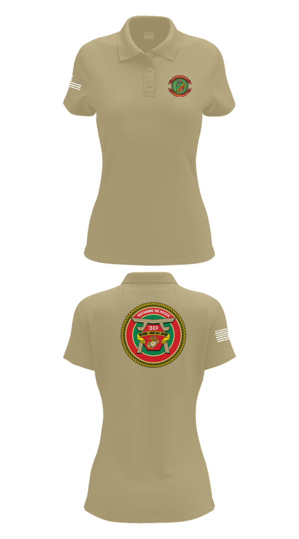 Womens Short Sleeve Performance Polo, CLR 37, Marines, Teamtime, Team time, sublimation, custom sports apparel, team uniforms, spirit wear, spiritwear, sports uniforms, custom shirts, team store, custom team store, fundraiser sports, apparel fundraiser