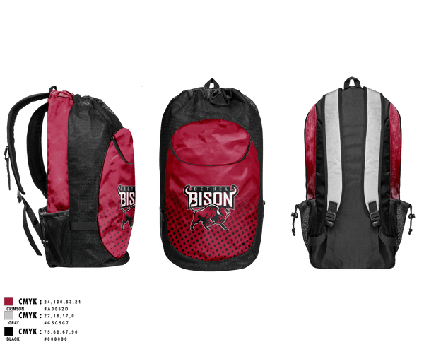 Gear Bag, Bethel high school LAX, Women's Lacrosse, Teamtime, Team time, sublimation, custom sports apparel, team uniforms, spirit wear, spiritwear, sports uniforms, custom shirts, team store, custom team store, fundraiser sports, apparel fundraiser