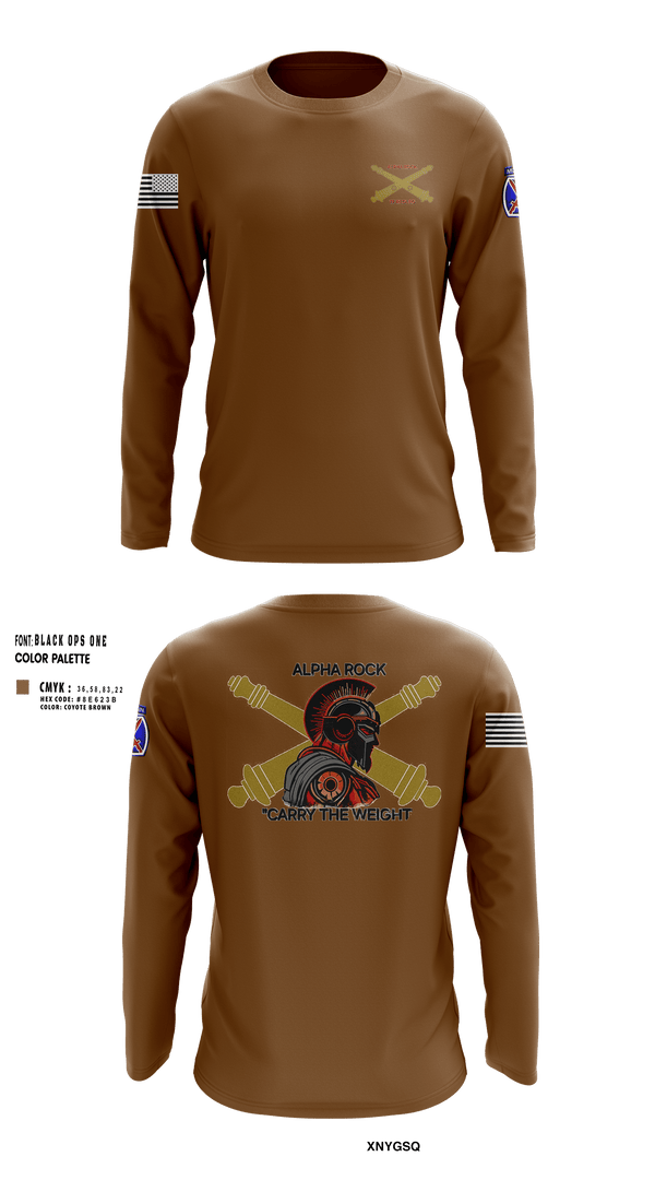 Long Sleeve Performance Shirt, ALPHA ROCK, Army, Teamtime, Team time, sublimation, custom sports apparel, team uniforms, spirit wear, spiritwear, sports uniforms, custom shirts, team store, custom team store, fundraiser sports, apparel fundraiser